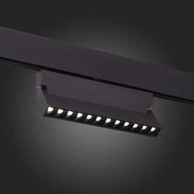 ST362.436.12 Магнитный трековый светильник Черный LED 1*12W 3000K 1 009Lm Ra>80 36° IP20 L219xW22xH134 48V