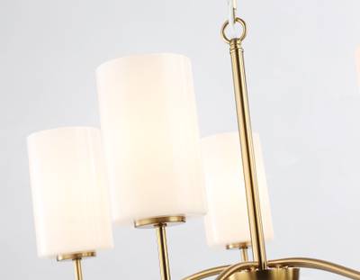 Светильник подвесной LH56051/5 BS/FR латунь/белый матовый E14*5 max 40W D590*950