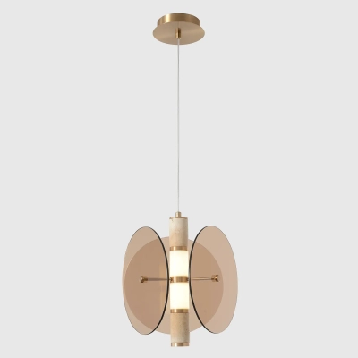 Светильник подвесной Crystal Lux AMARILLO SP12W LED BRASS 0120/212