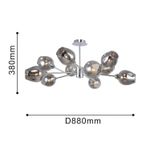 Потолочная люстра Tilda 2657-10U, 10*E14*40W. ТМ F-Promo