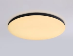 Потолочный светодиодный светильник с Wi-Fi Яндекс Алисой/Tuya/Smart Home/Alexa FZ2004 BK черный IP54 20W 3000K-6500K+RGB D300*55 (ПДУ ИК)