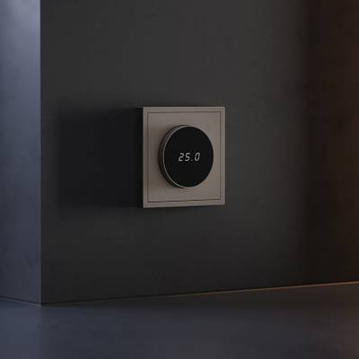 VLS070114 Терморегулятор электронный VOLTUM S70 с индикацией и датчиком, для теплого пола, (капучино). (ТМ Maytoni)