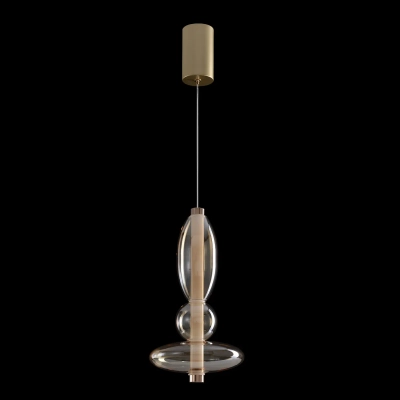 Светильник подвесной Crystal Lux QUASAR SP10W LED AMBER 3790/210