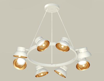 Комплект подвесного поворотного светильника XB9195101/8 SWH/PYG/CL белый песок/золото желтое полированное/прозрачный GX53 (C9195, N8144)