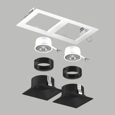 D5260707BMOD Светильник DOMINO QUADRO под LED модуль/лампу МR16 (214526+214507+214507+214007+214007)