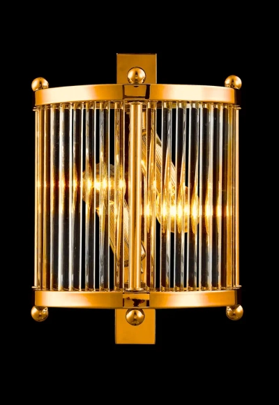 Бра Crystal Lux TADEO AP2 GOLD/TRANSPARENTE 3031/402