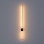 8308/14WL LEDIO черный, металл Настенный светильник с диммером LED 14W 3000K/4000/7000K 220V BRAM