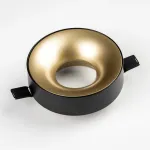 L01002327 Светильник LEVIGO MR16/HP16 ЗОЛОТО/ЧЕРНЫЙ МАТОВЫЙ (010023+510027)