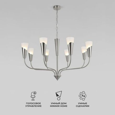 Умный подвесной светильник Rhyton 60167/8 никель 60167/8 никель