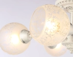 Потолочная люстра TR3062/5 WH/SL/FR белый/серебро/белый матовый E27/5 max 40W D615*245