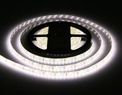 Светодиодная лента GS1202 2835 120Led/ 9.6W m/ 12V IP65 4500K/ 5000*8*2.27mm/ кратность резки 25mm (2 конт.)
