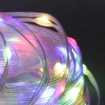 A-508 MIX гирлянда светодиодная, 20м, 200LED "Капля", 220V, прозрачный шлейф, с контроллером