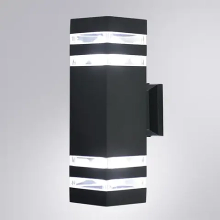 Уличный настенный светильник Arte lamp HEATHER A4413AL-2BK, 2хE27
