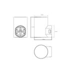 Фасадный светильник Arte Lamp ALCYONE A6109AL-1BK, 1хLED