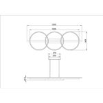 Подвесная люстра Arte Lamp FLUIDO A3913SP-24BK, 1хLED
