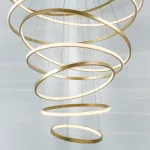 736483 Люстра ROTONDA 293W LED 8471LM 120G ЗОЛОТО 3000K