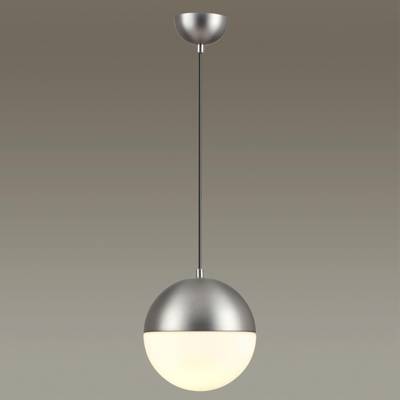 4959/1A PENDANT ODL22 345 мат.никель/металл/белый/стекло Подвес E27 1*40W PINGA