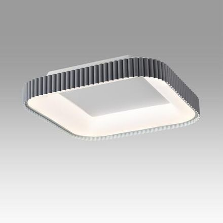 7769/56L AVRA LED SN Светильник металл/белый/серый LED 56Вт+14Вт 3000-6000K 500х500 IP43 пульт ДУ+подсветка SHARMEL