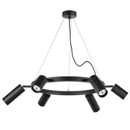 LR016373873 Люстра RULLO 6х50W GU10 ЧЕРНЫЙ (571016+214437-3+214487-3)