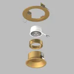 D61303GMOD Светильник DOMINO ROUND под LED модуль/лампу МR16 (214613+214603+214003)