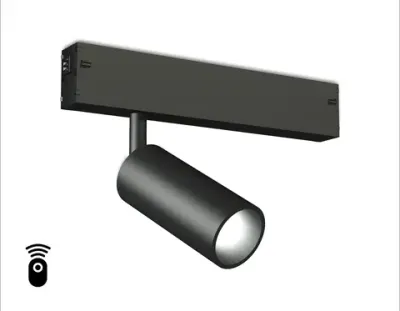 Светильник светодиодный диммируемый для шинопровода Magnetic 220V GL1202 BK черный IP20 7W 3000K-6400K 36° D35*80 (Без ПДУ)