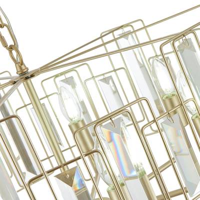 SLE103403-07 Люстра подвесная Шампань/Прозрачный E14 7*40W