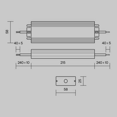 Блок питания 48В 100Вт IP67 PSL008, PSL008-100W-48V-IP67. TM Maytoni