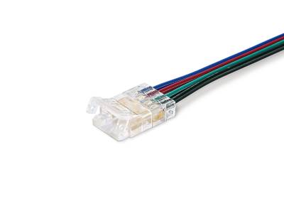 Соединитель гибкий односторонний COB RGB 12/24V для лент 10mm GS7411 (4 конт.) (5шт. в комплекте)