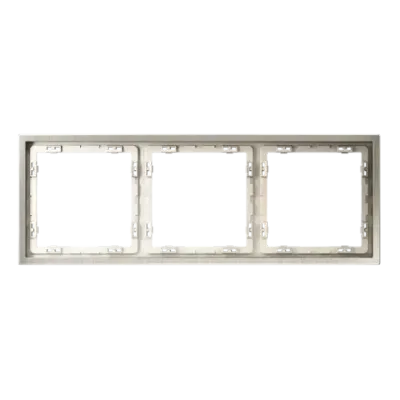 VLSM120311 Рамка металлическая на 3 поста, S70 Metal (никель). (ТМ Maytoni)