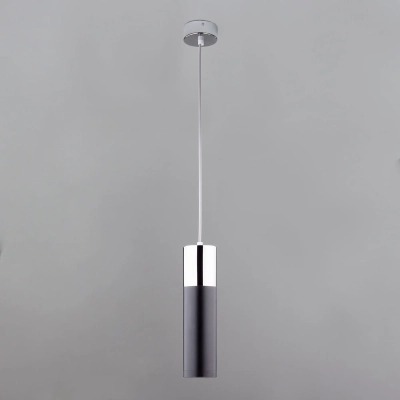 LED светильник подвесной в стиле лофт 50135/1 LED хром/черный, LED