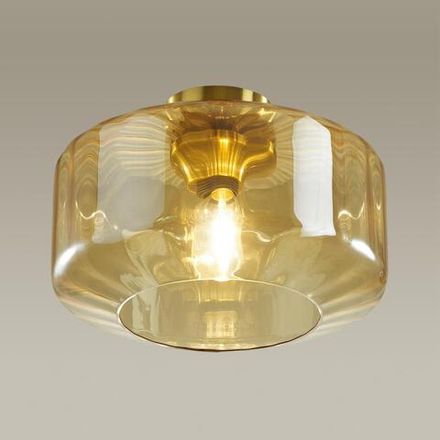 4747/1C PENDANT ODL21 487 янтарный/бронзовый Светильник потолочный E27 1*60W BINGA