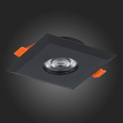 ST204.408.01 Св-к встр. Мат. черный GU10 1*50W  L94xW94xH25 220V Без ламп