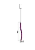 Подвес Ravissement Chrome FL1068-3P, LED