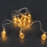 A-465 гирлянда светодиодная, прозрачный провод 2м, 10 LED с насадками