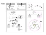 Светильник потолочный TR303217/3 WH/CH/SM белый/хром/дымчатый E27*3 max 60W D540*250
