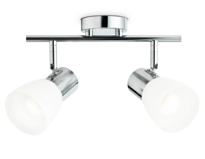 Настенно-потолочный спот TR3963/2 CH/FR хром/белый матовый E27*2 max 40W 200*105*200