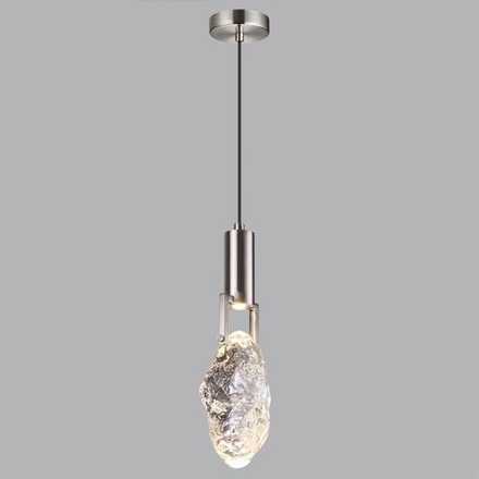 6696/5L MIDCENT ODL24 339 Подвесной светильник матовый никель/металл/стекло IP20 LED 5W 200Лм 3000K LIA