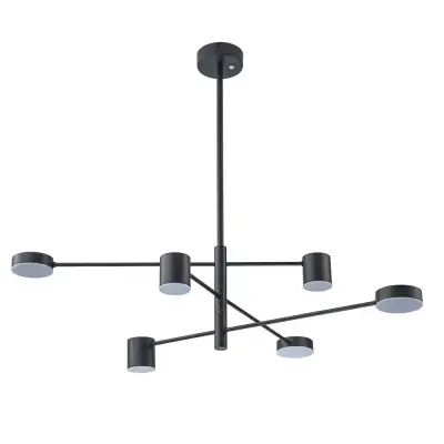 Люстра на штанге Arte Lamp STANLEY A2476PL-40BK, 1хLED