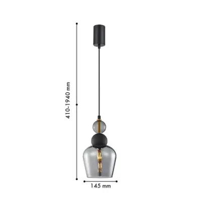 Подвес Vinglas 4340-1P, 1*E27*40W. ТМ F-Promo