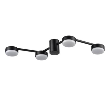 8187/4C COMFI LN26 249 черный, металл Люстра потолочная LED GX53 4*7W 220V SANATA