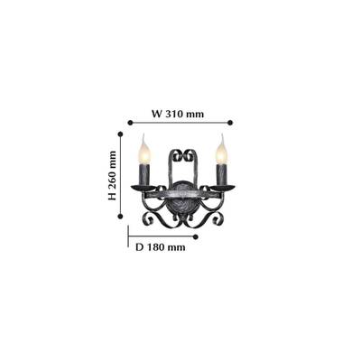 Бра Palermo 2162-2W, 2*E14*40W. ТМ F-Promo