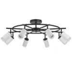 LR7183680 Люстра RULLO 8х50W GU10 ЧЕРНЫЙ/БЕЛЫЙ (571718+214436-8+202430-8)