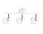Накладной светильник TR8631/3 WH/CH белый/хром E27*3 max 40W 460*91*175