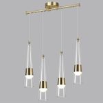 5043/42L L-VISION ODL24 301 глянц.золото/прозрачный/металл/стекло Люстра LED 42W 3000K 4167Лм LUMP