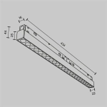 Трековый светильник Точки / Points Exility 2700K 24Вт 36°, TR031-2-24W2.7K-B. TM Maytoni