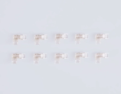Соединитель угловой COB 12/24V для лент 5mm GS6841 (2 конт.) (10шт. в комплекте)
