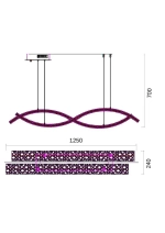 Люстра подвесная Ravissement Gold FL1057-22P, LED