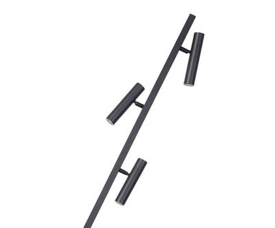 07613-F,19 Торшер Верония черный d22 h152 Led 3*3W (4000K)