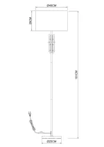 Торшер Arte Lamp TAYGETA A4097PN-1CC, 1хE27