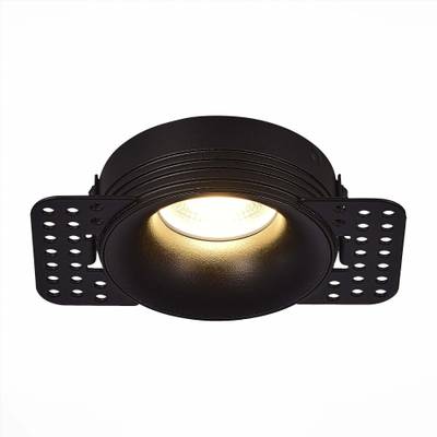 ST218.448.01 Св-к встр. Черный GU10 1*50W  IP20 D85xH30 165-265V Без ламп